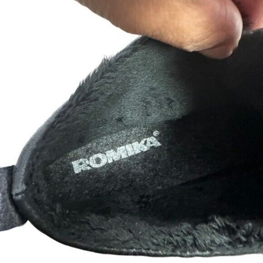 ROMIKA Womens Ankle Boots Booties Black Elastic Waterproof Size 7 - Picture 7 of 9